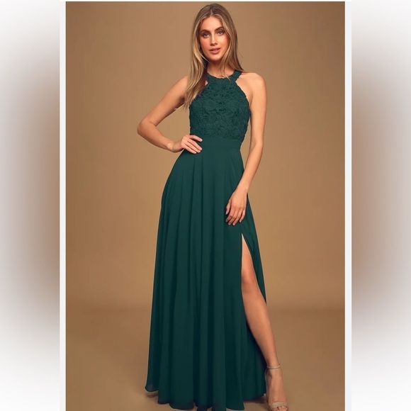 Lulus Dresses & Skirts - NWT Lulus Green Maxi Dress Size XS